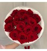 Монобукет из 15 красных роз 1