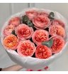 Монобукет из 13 пионовидных роз 3