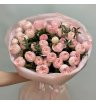 Монобукет из 11 пионовидных кустовых роз 1