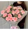 Монобукет розовых гвоздик