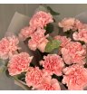 Монобукет розовых гвоздик 3