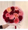 Дуобукет из красных и пионовидных роз 1