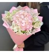 Букет-комплемент с розовой гортензией