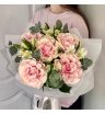 Букет с Французскими розами и Альстромерией