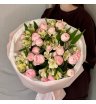 Букет с Кустовыми Розами и Альстромерией