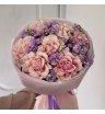 Букет с Французской Розой и Маттиолой 2