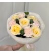 Букет с Пионовидными Розами и Диантусами 2