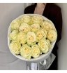 Монобукет из 15 белых роз Mondial