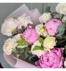 Букет с Пионами и Эустомой 3