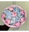 Букет с Пионами и Гортензией 1