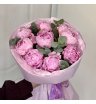 Монобукет из 9 Пионов 2