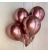 5 перламутрово-розовых воздушных шаров