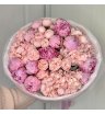 Букет с Гортензией, Пионами и Розой 1