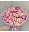 Букет с Гортензией, Пионами и Розой 2