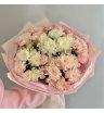 Букет с Хризантемой и Кустовыми Диантусами 1