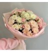 Букет с Хризантемой и Кустовыми Диантусами 2