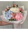 Букет Гортензий с Альстромерией