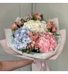 Букет Гортензий с Альстромерией