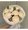 Монобукет из 7 Белых Пионов 1