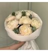 Монобукет из 7 Белых Пионов 2