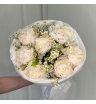 Букет из белых Пионов с Ромашкой 1