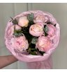 Монобукет из 7 Розовых Пионов 1