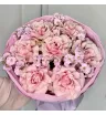 Букет с Французской Розой и Розовой Маттиолой