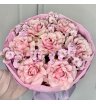 Букет с Французской Розой и Розовой Маттиолой 1