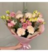 Букет с розовыми Эустомами 1