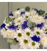 Летняя Композиция с Хризантемами и Васильками 2