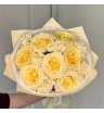 Букет с Пионовидной Розой и Диантусами 1