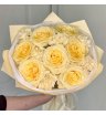 Букет с Пионовидной Розой и Диантусами 2