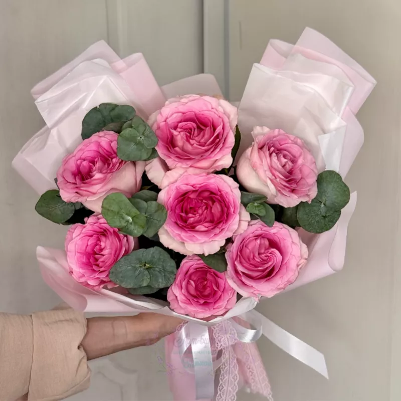 Букет из 7 Розовых Роз 2