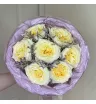 Букет с Пионовидной Розой и Лимониумом