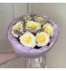 Букет с Пионовидной Розой и Лимониумом