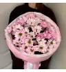 Монобукет из 5 Розовых Хризантем