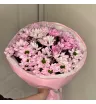 Монобукет из 5 Розовых Хризантем