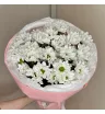 Монобукет из 5 Белых Хризантем