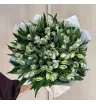 Монобукет из 19 Белых Альстромерий