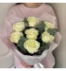 Монобукет из 7 Белых Роз