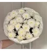 Букет из 5 Белых Хризантем