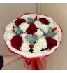 Авторский букет с красными розами