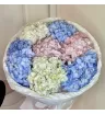 Монобукет из 7 Гортензий Микс